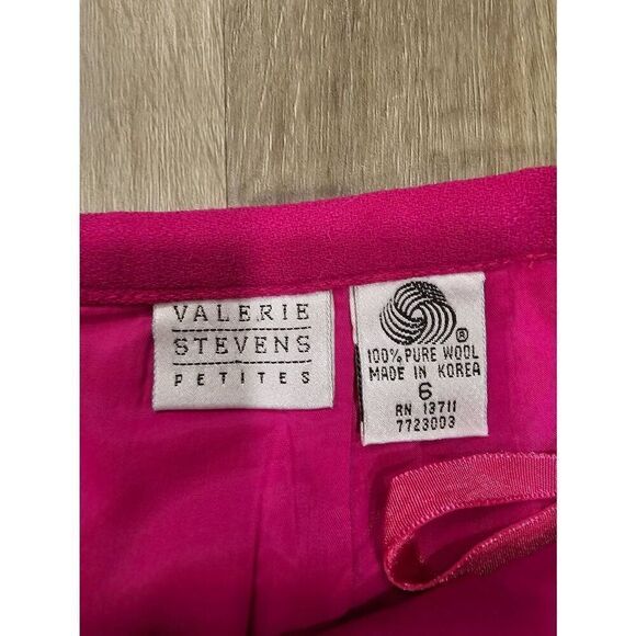Valerie Stevens Barbie Pink Vintage Wool Skirt size Small - Picture 6 of 9